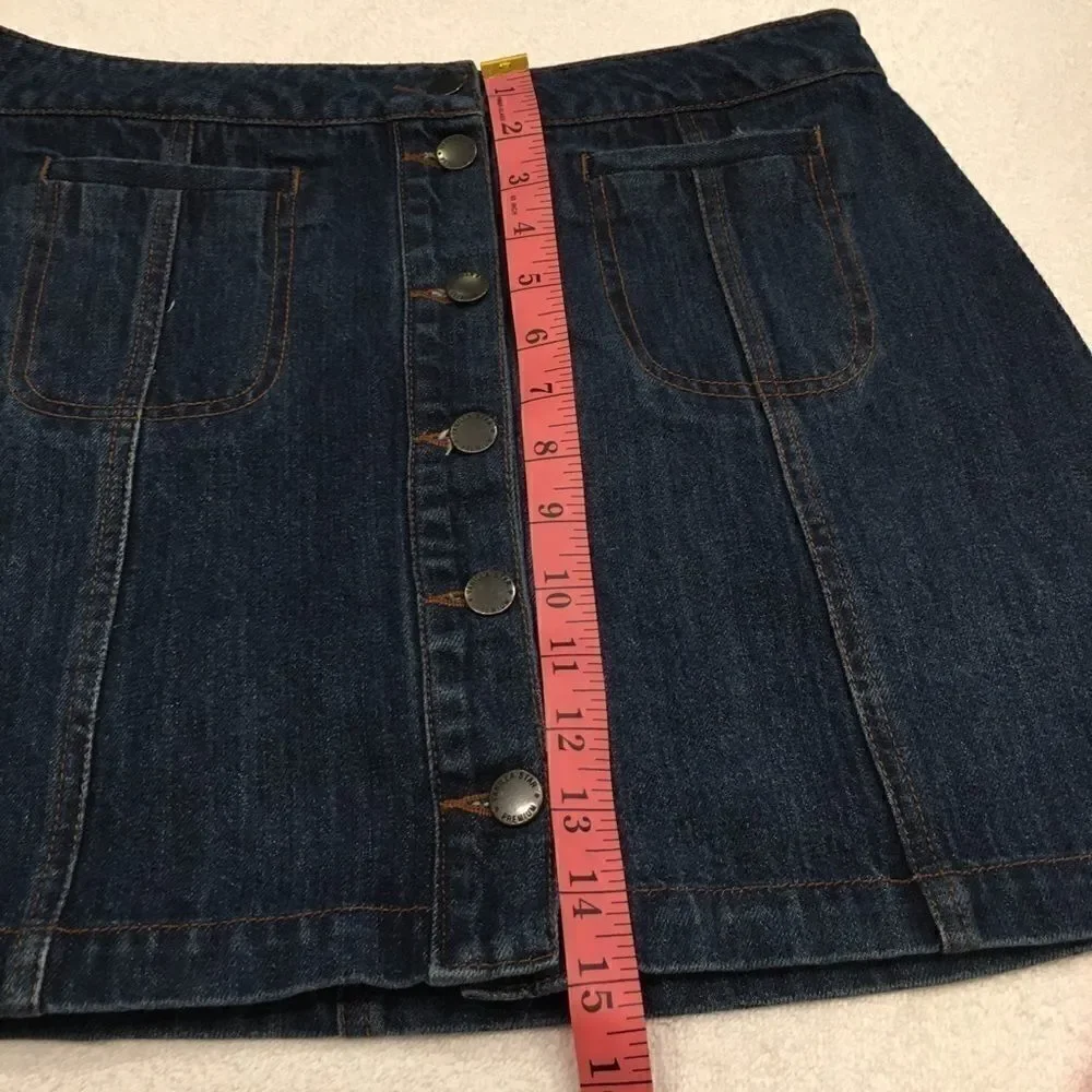 Vanilla Star Premium 11 Jean skirt blue toggle